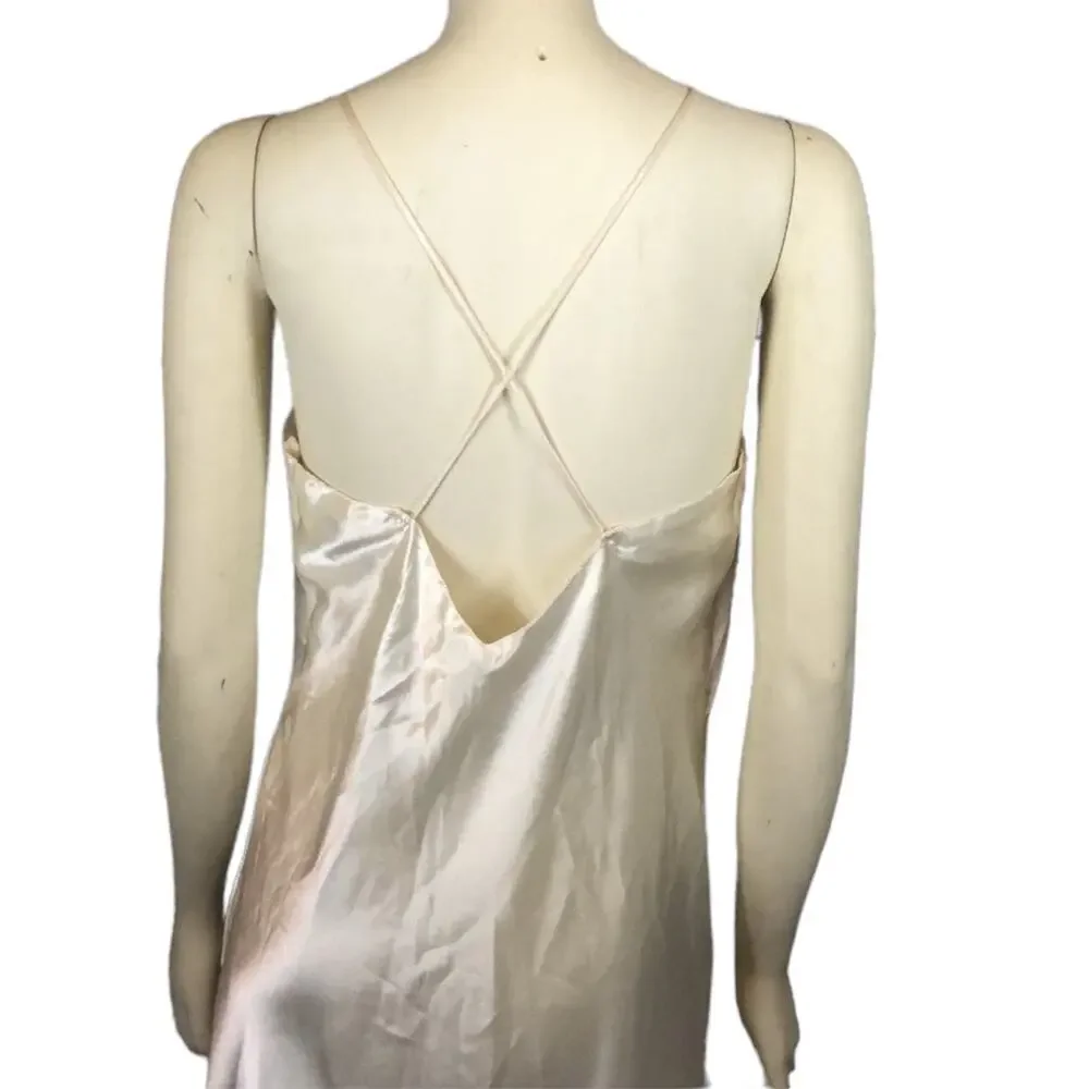 American Vintage retro romantic hidden fantasy ivory sheer slip size medium